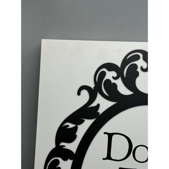 Down The Rabbit Hole Black & White Decorative Wall Art 20x16"canvas READ NEW - Picture 4 of 9